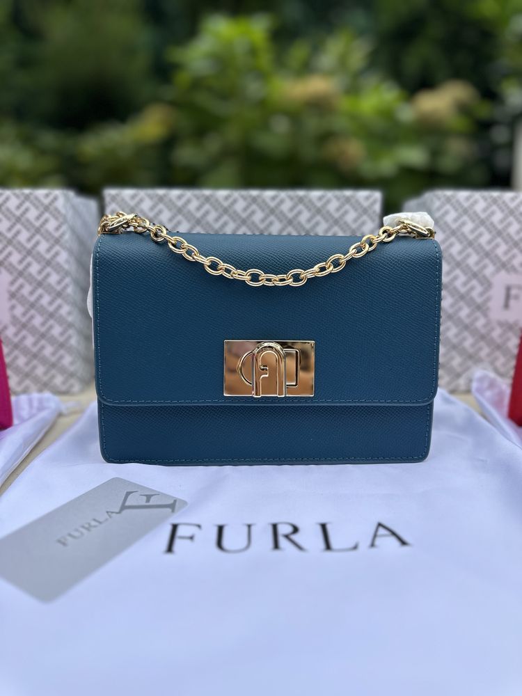 Чанти Furla Metropolis - естествена кожа сафиано