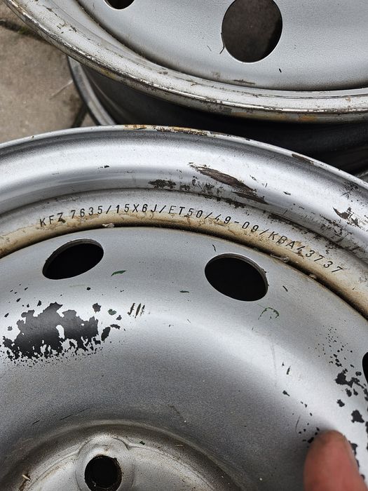 Vând jante oțel Renault Dacia ET 50 pe 15