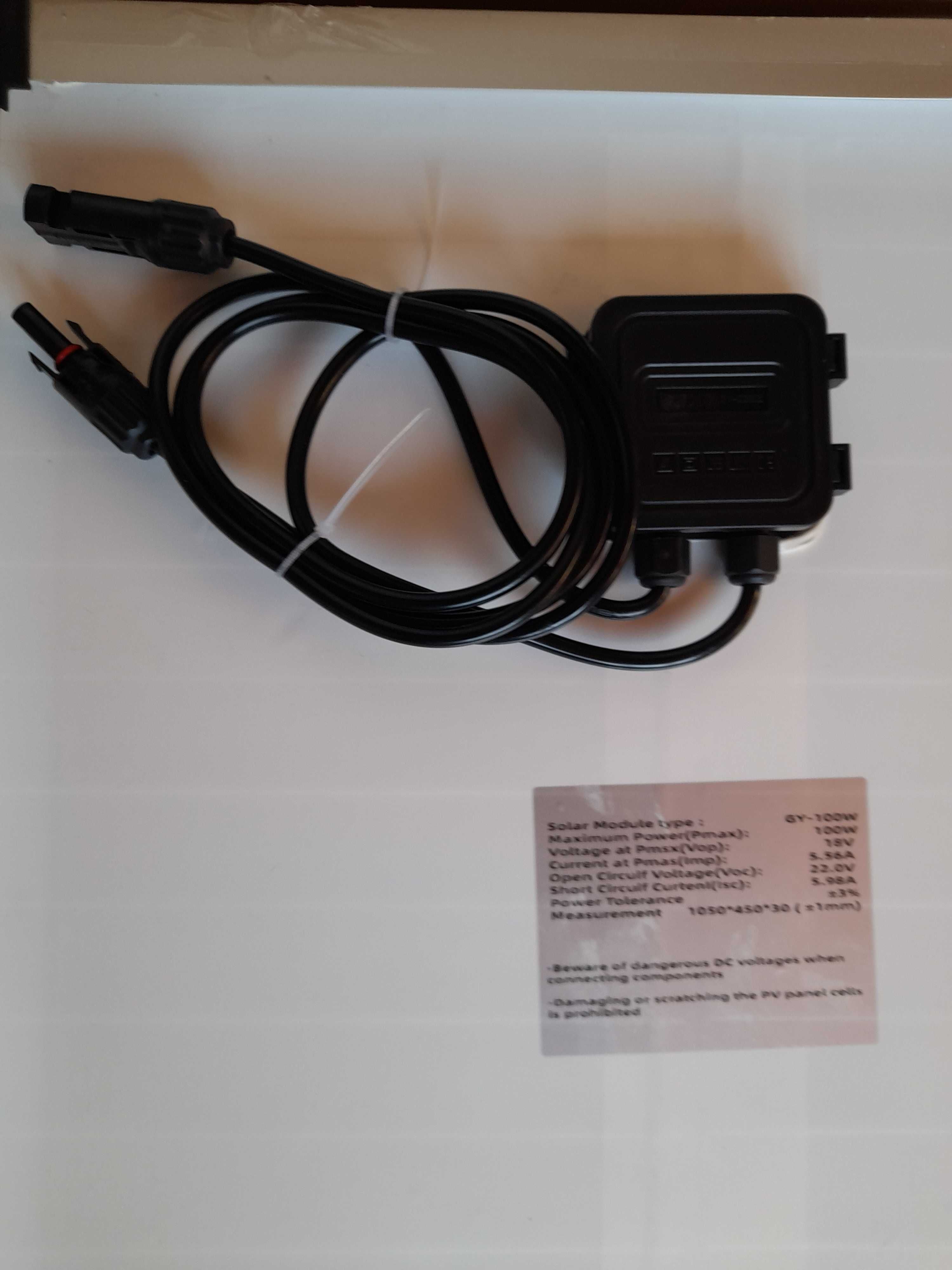 Продавам соларен панел 100 W и контролер  20 А