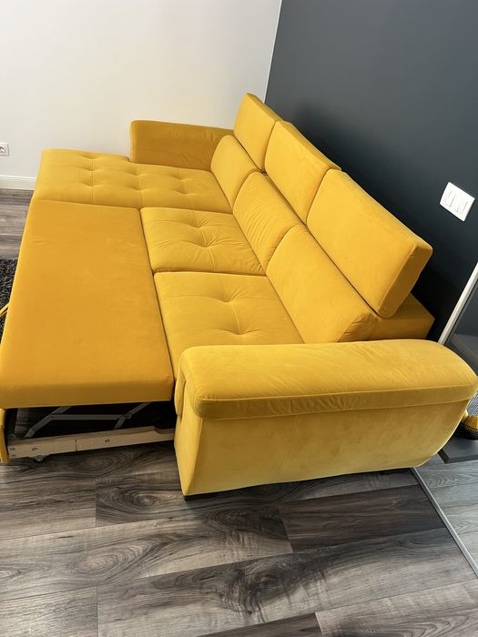 Coltar extensibil cu lada asternut si tetiere