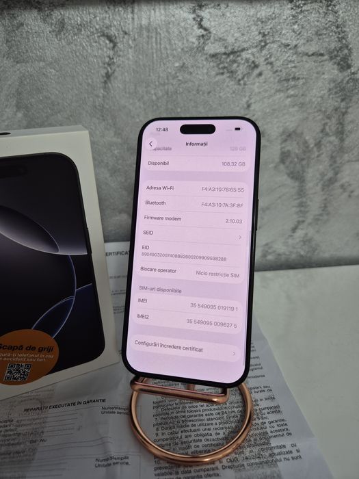 IPhone 16 PRO Garanție 2027