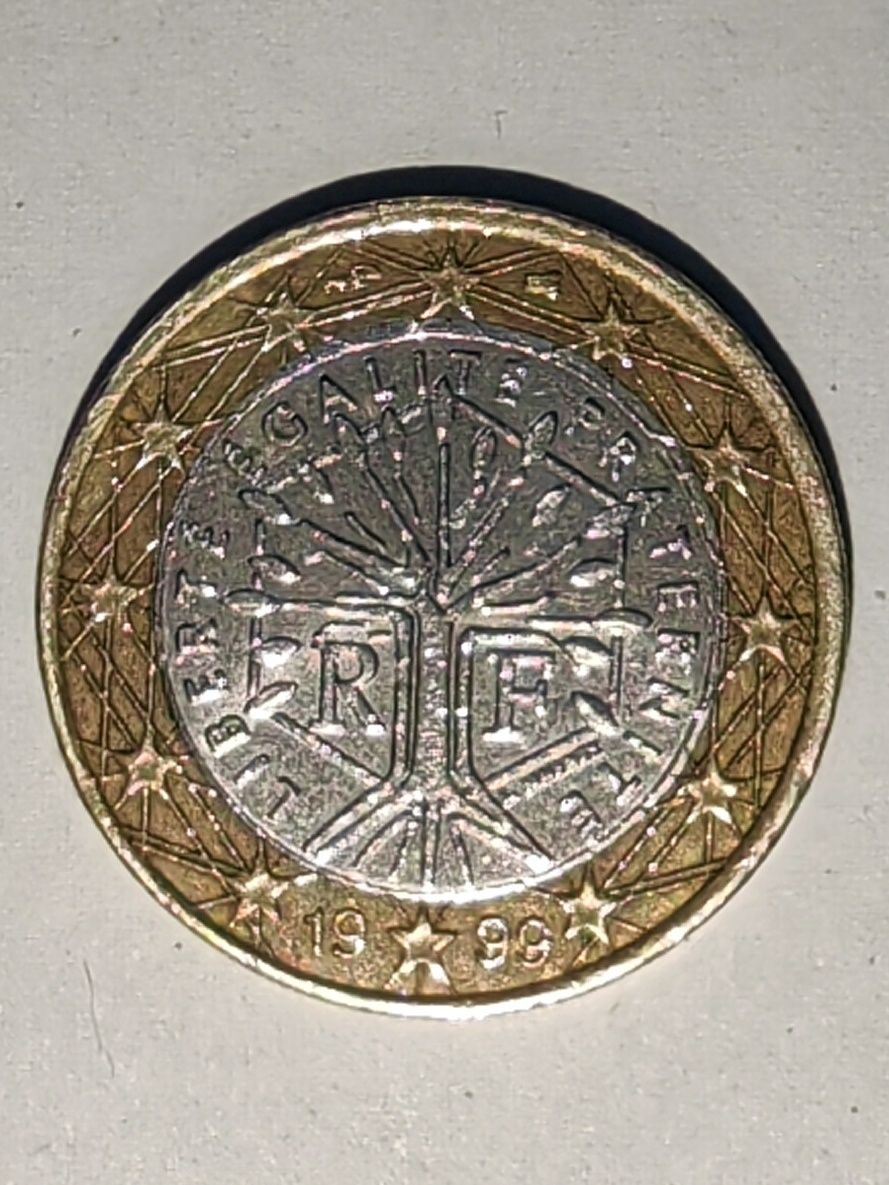 Френска монета от 1999г 1 евро
