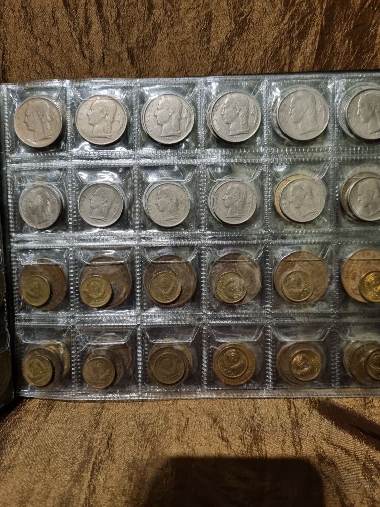 Monede vechi (Egipt, Emiratele Arabe, Belgia, URSS, Germania)