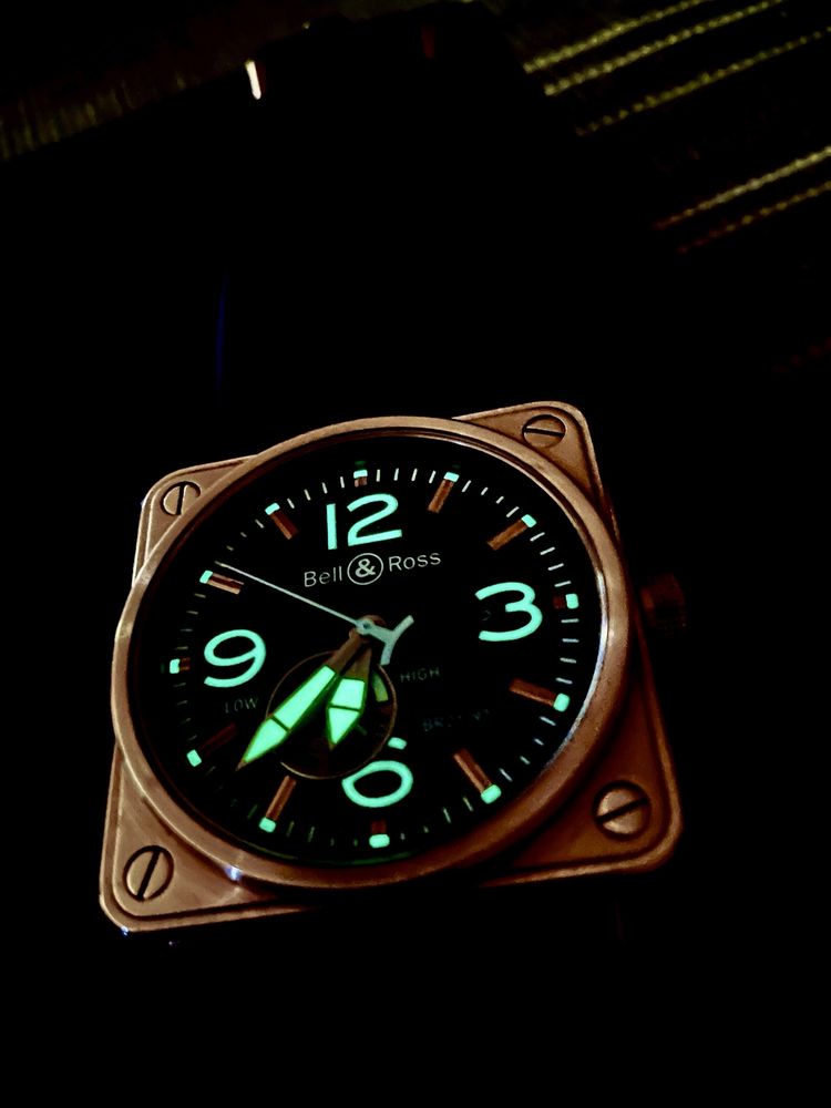Златен часовник! Bell&Ross BR 01-97 RESERVE de MARCHE Rose Gold