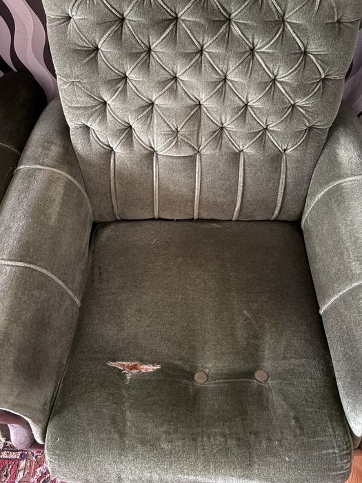 Канапе с два фотьойла