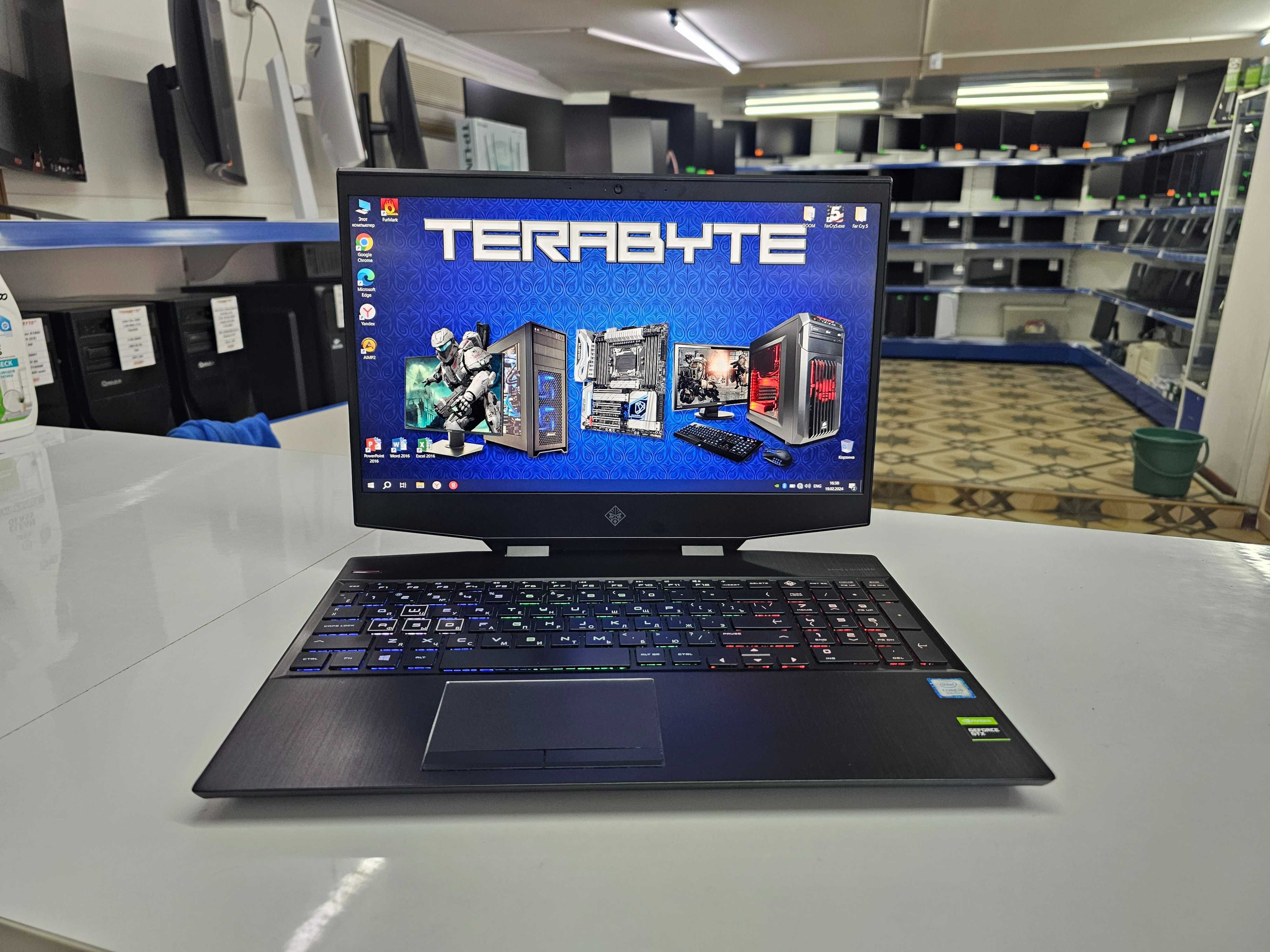 Ноутбук HP(15.6")Intel Core i5 9gen+SSD512Gb+GTX1660Ti\"TERABYTE"