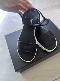 Sandale DKNY, negre, marimea 36