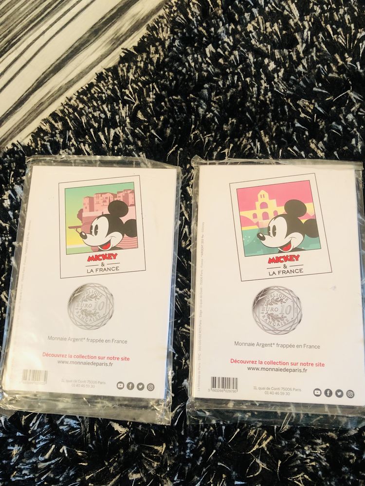 Moneda de 10 € din argint  Disneyland Mickey Mouse