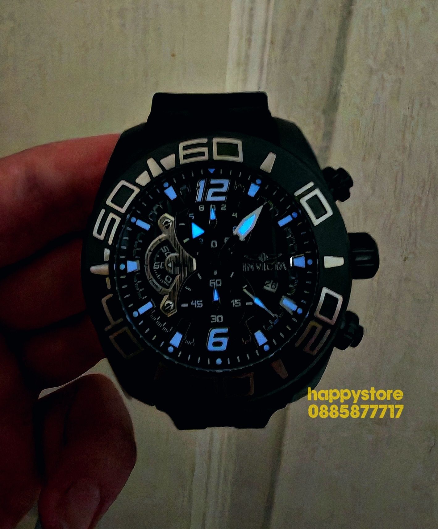 часовник INVICTA Pro Diver Black 50 mm, Инвикта нов ръчен часовник