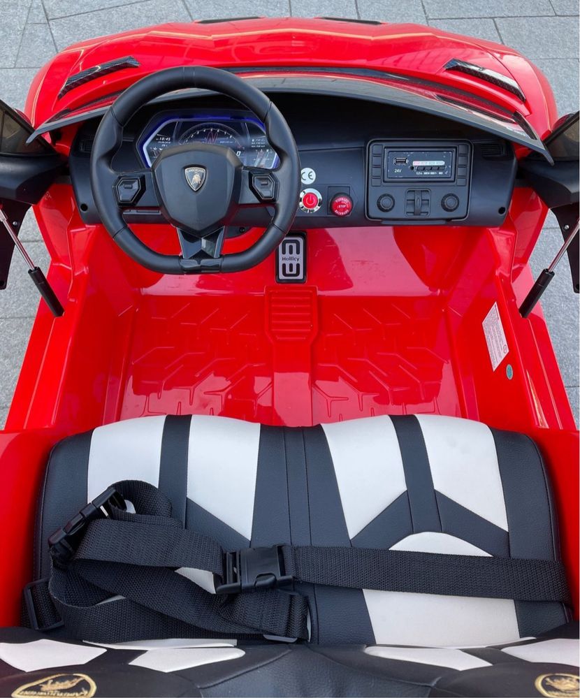 Детский электромобиль Lamborghini Aventador SVJ 24V с монитором
