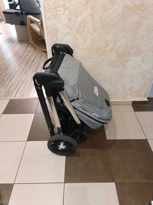 CANGAROO Комбинирана количка 3в1 EMPIRE Сива