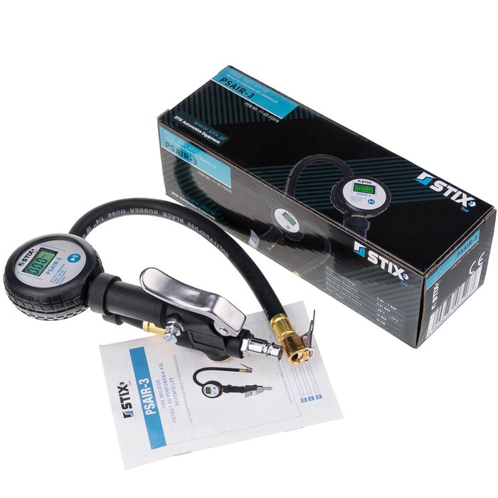 Пистолет за помпане на гуми с цифров манометър STIX