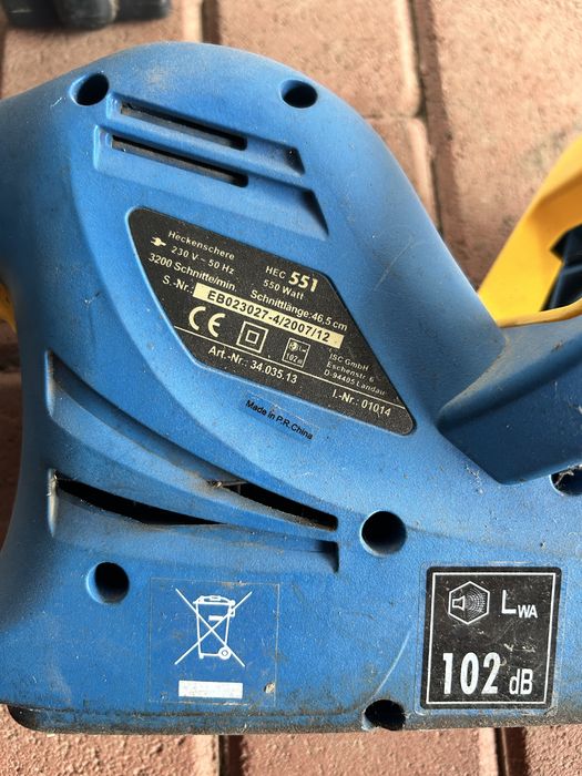 Vând Einhell Royal HEC 551 – foarfecă gard viu electric, funcțională