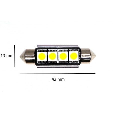 LED диодна крушка c5w 36mm,39mm,41mm,6000k,1w