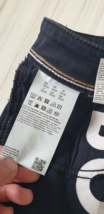 Hugo Boss Delaware Slim Fit Candiani Denim 33/32 ОРИГИНАЛ Мъжки Дънки