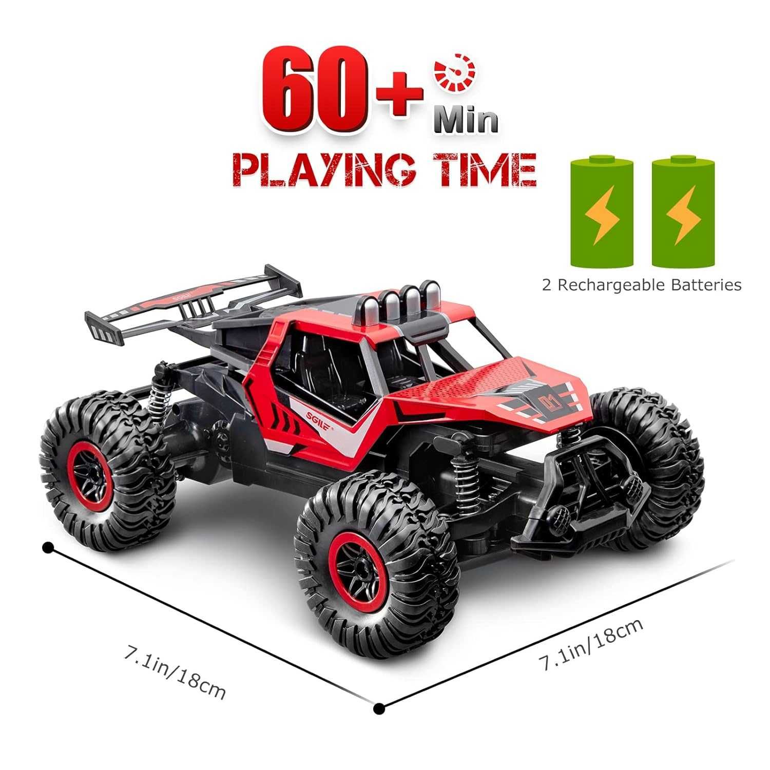 Чисто нов, НЕРАЗОПАКОВАН SGILE джип с дистанционно, 2.4 GHz RC дрифт..