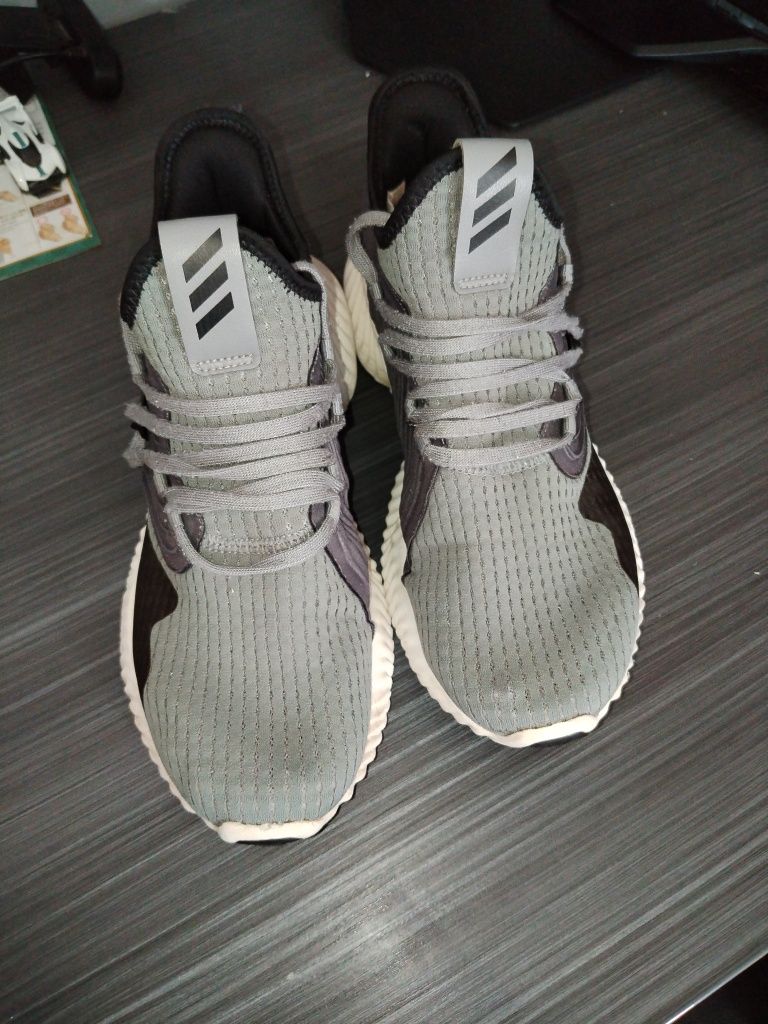 adidas alphabounce instinct clima 'gray black white'