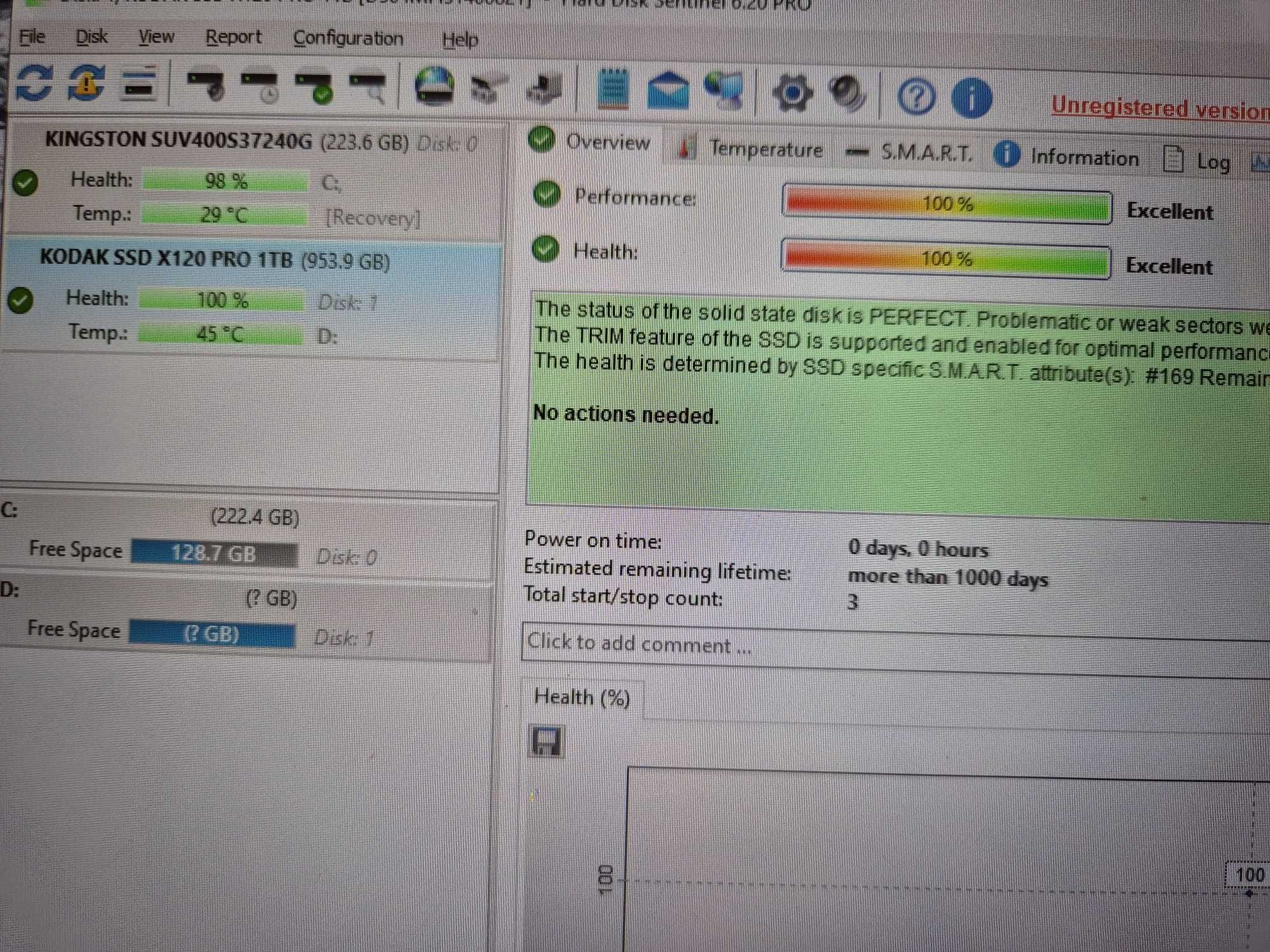 SSD 1 TB laptop / PC Kodak X120 PRO Sata 3 Nou! Solid State Drive 1TB
