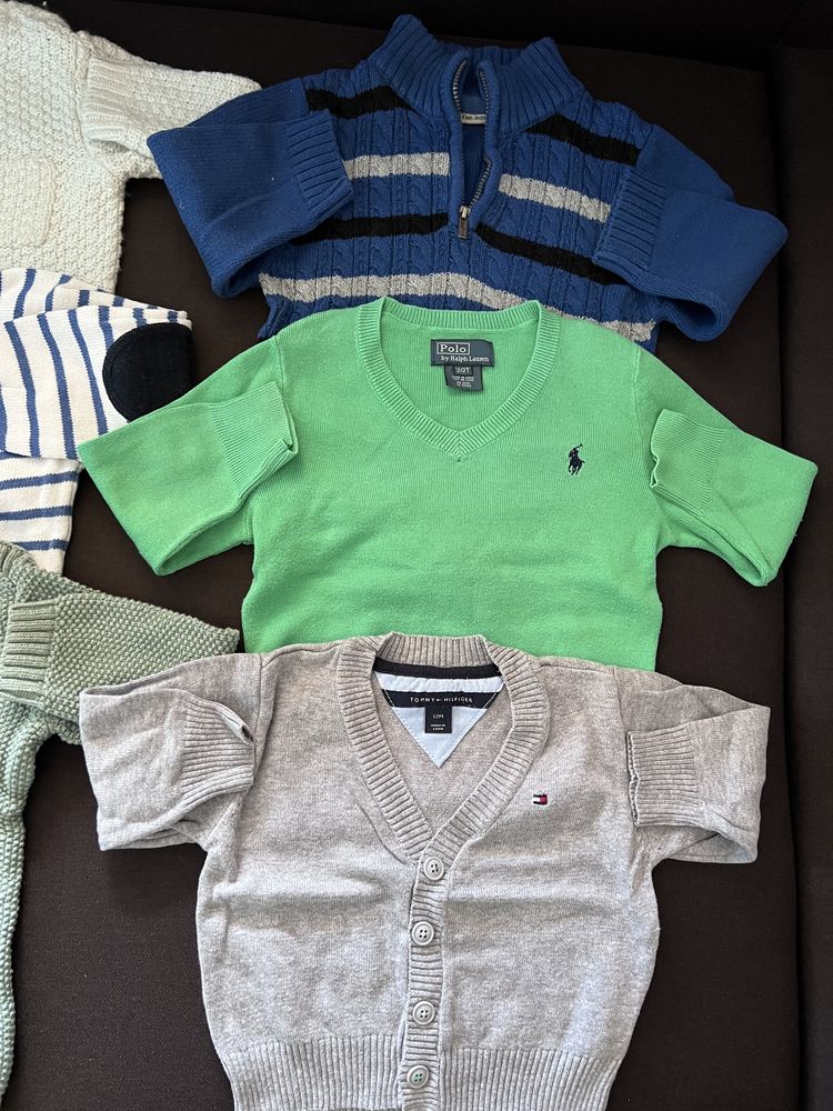 Lot pulovere baieti tommy ralph lauren zara  h&m