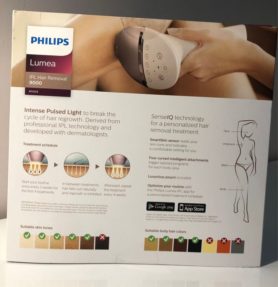Фотоепилатор PHILIPS Lumea IPL 9000