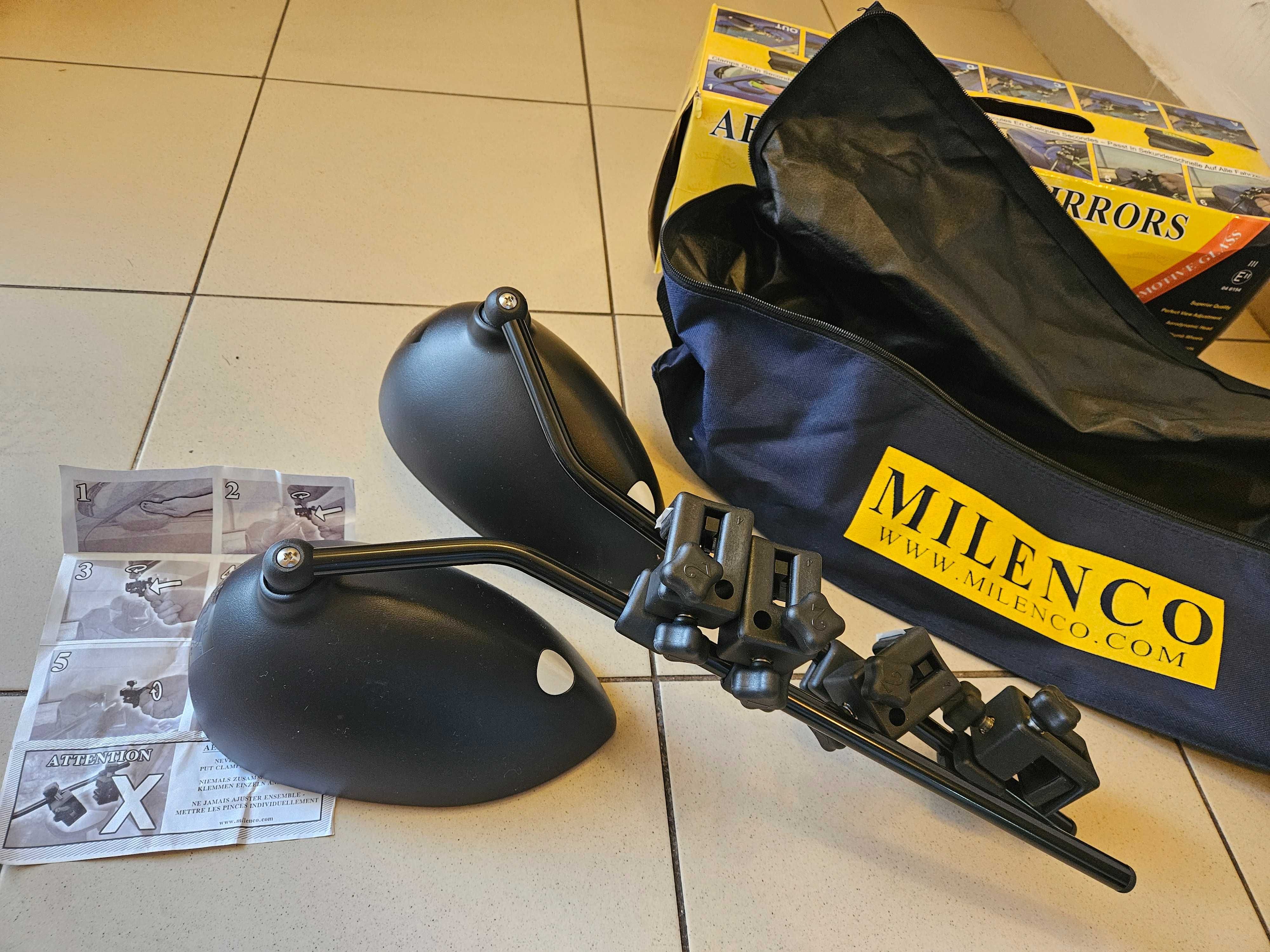 Aero 4 CONVEX universale brat lung Milenco suplimentare oglinzi rulota