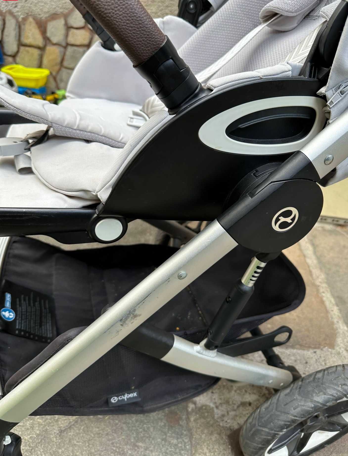 Бебешка количка Cybex Talos S Lux 2023, сребристо шаси