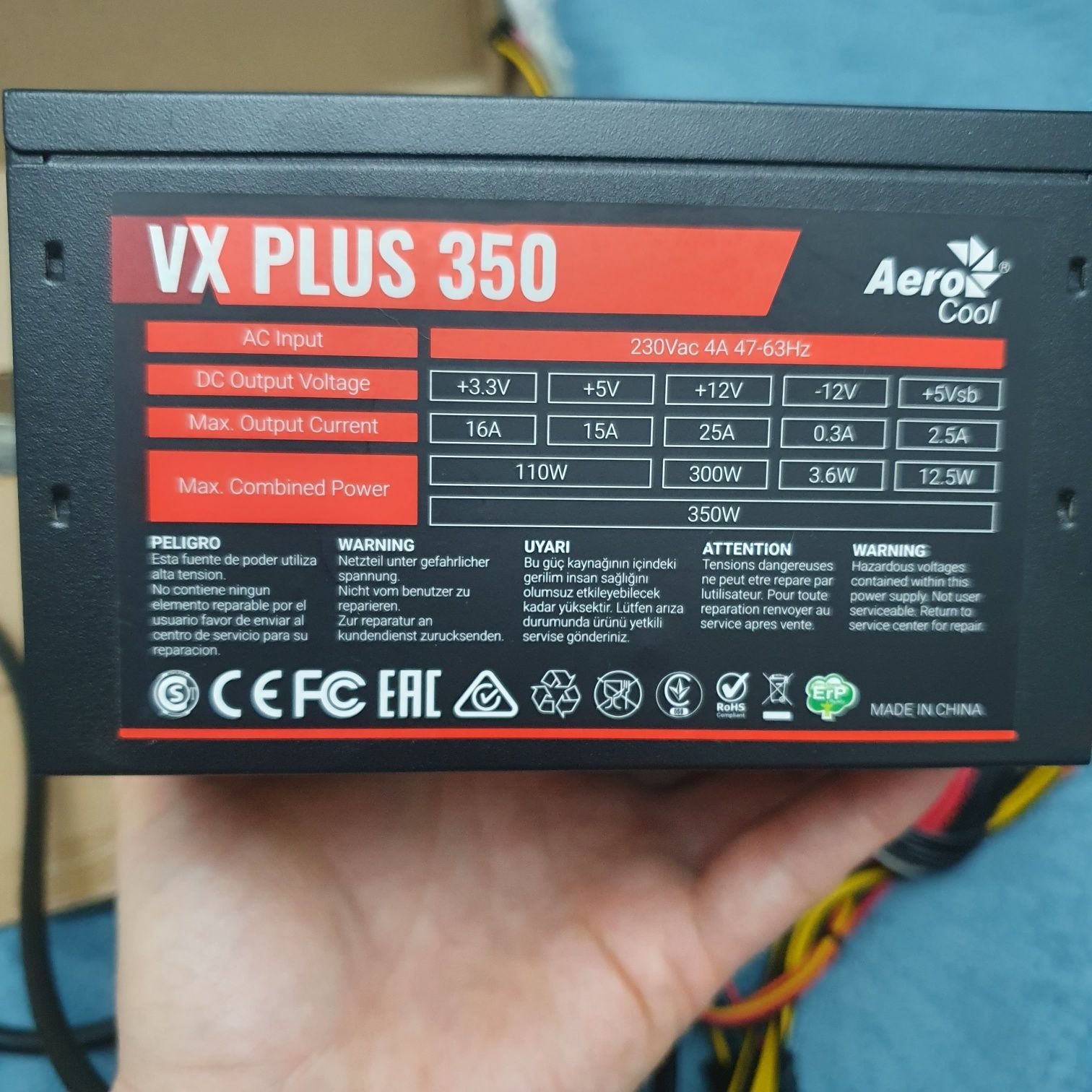 Блок питания AeroCool VX Plus 350W