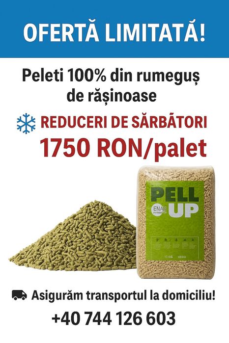Promoție Peleti pell up 26.5 lei sacul