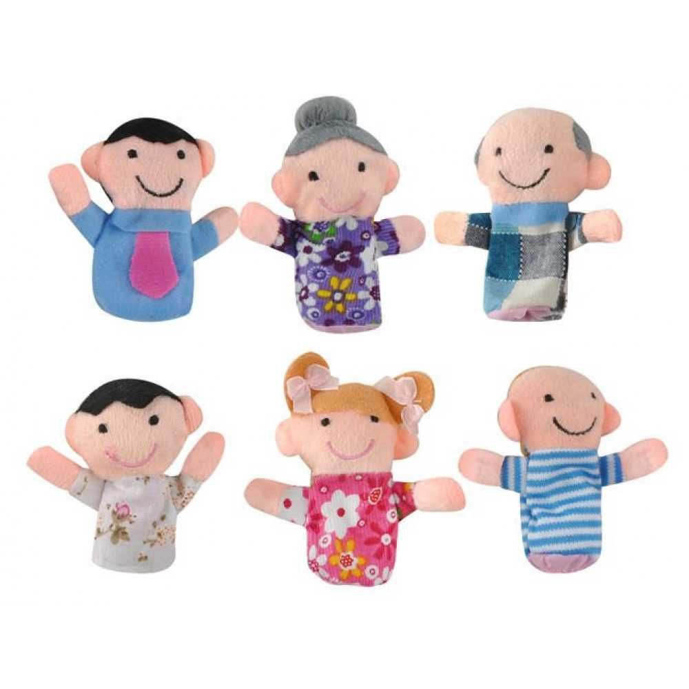Комплект кукли за пръсти - семейство - нови