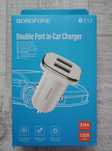 Încărcător auto brichetă Borofone BZ12, 2 x USB 5V 2,4A double. Nou!