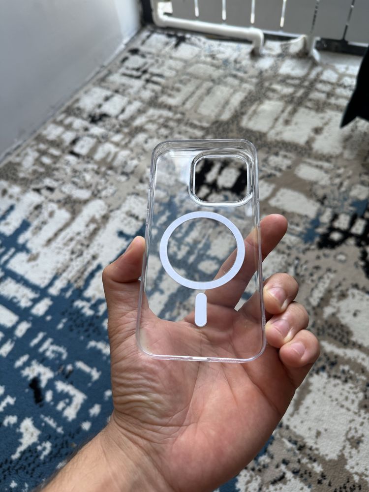 Прозрачный чехол с MagSafe – не желтеет! Sarg’aymaydi umuman !