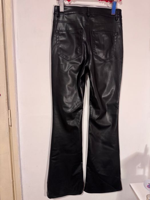 Pantaloni evazati din piele, H&M, 38(M)