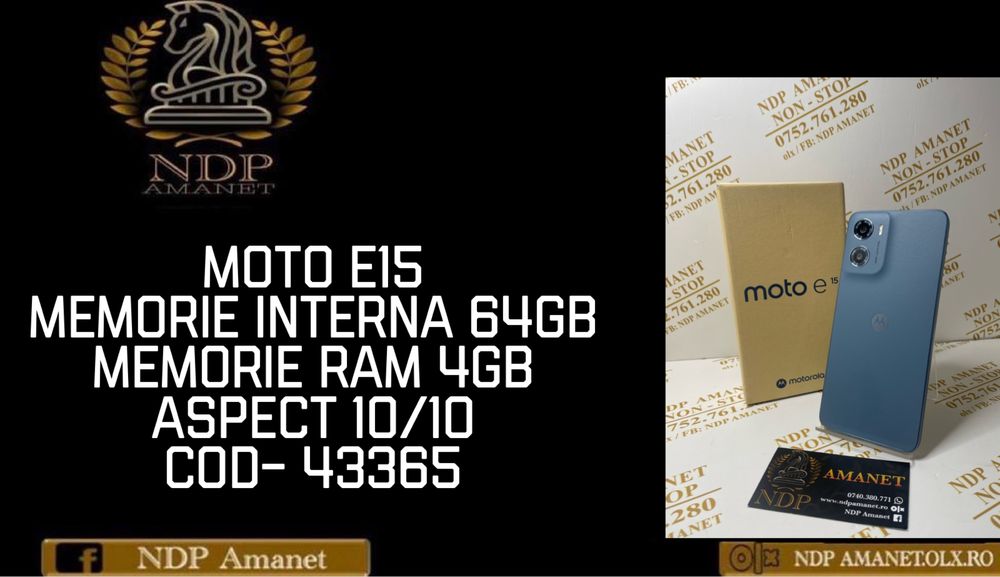 NDP Amanet Braila Moto E15( 43365)