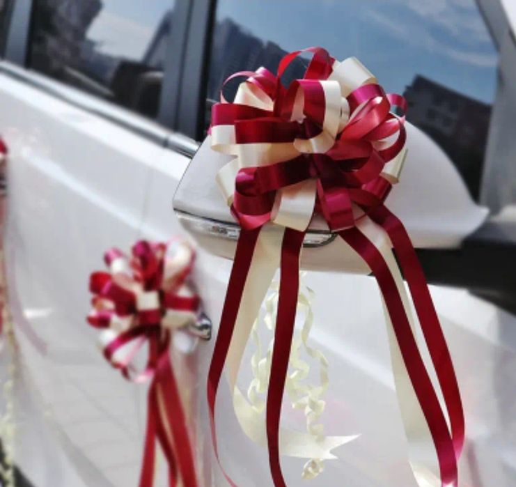 Accesorii nunta, flori masina, baloane bride, floare mire