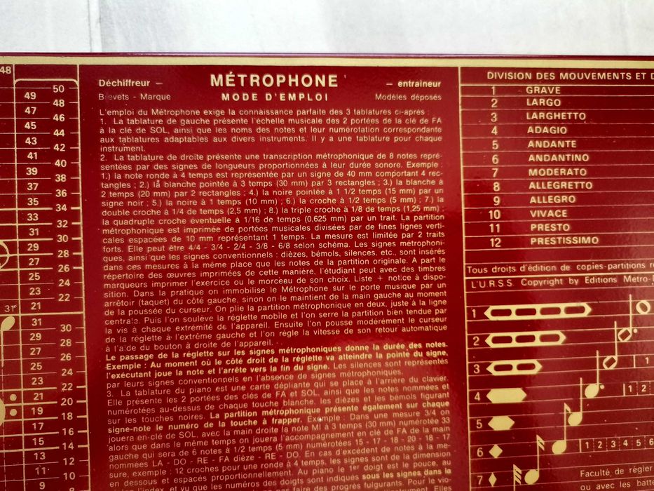 Métrophone Directophone School MDS 1965 aparat muzical rar colectie