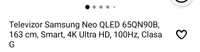 Televizor Samsung 163cm Smart Neo Qled 65QN90B 4k