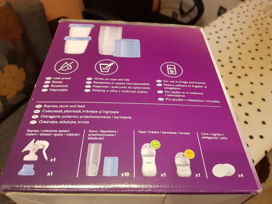 Set NOU pompă manuală de sân Philips Avent