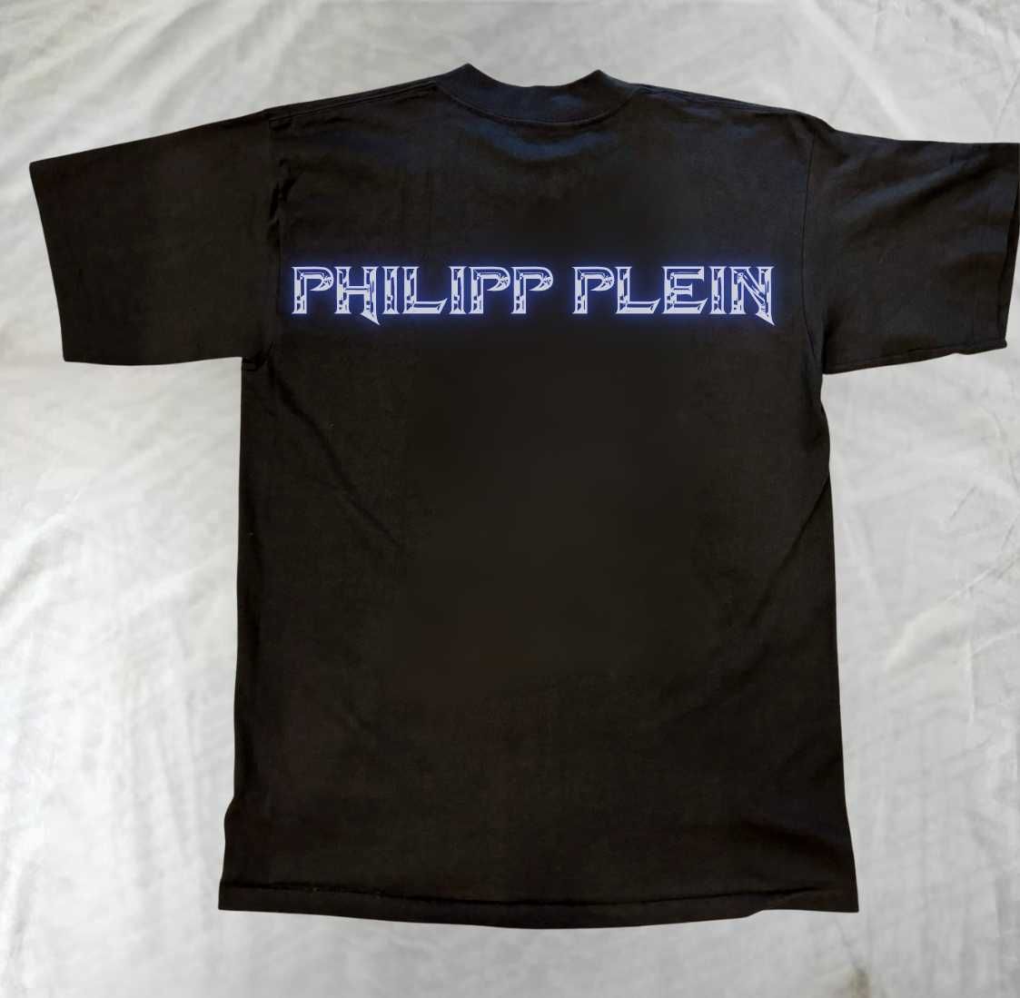 Мъжка тениска Philipp Plein | маркова тениска черна | Oversized