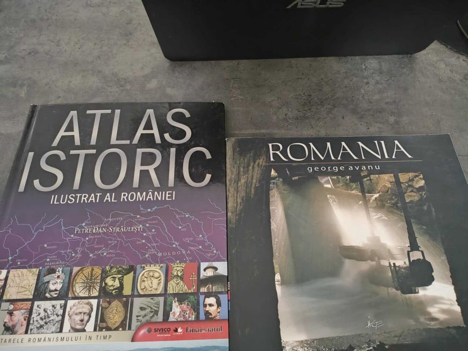 Carti x 2-Atlas istoric ilustrat al Rom 95pg&carte de fotografii,132pg