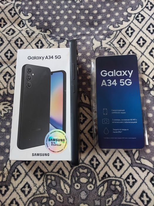 Самсунг А34 6/128талик халатик янгиде
