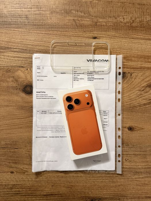 IPhone 17 PRO Виваком Гаранционен като Нов !  Cosmic Orange