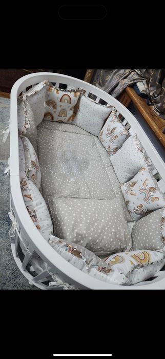 Детская кровать колыбель с маятником