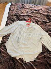 Vand camasa  turqoise,cu platca si largime in spate,lunga,XL,noua,H&M