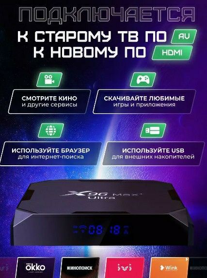 X96 max+ ultra smart tvbox 4/32 гб