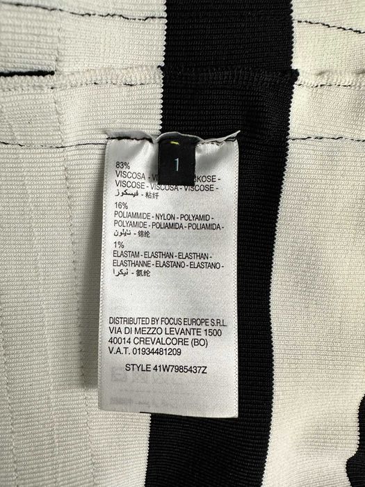 Rochie tip bandage, GUESS, culori negru , galben și alb, mărimea S