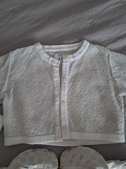 Официален сет рокля,жилетка и чорапогащник 12-18 мес 86-92 см C&A