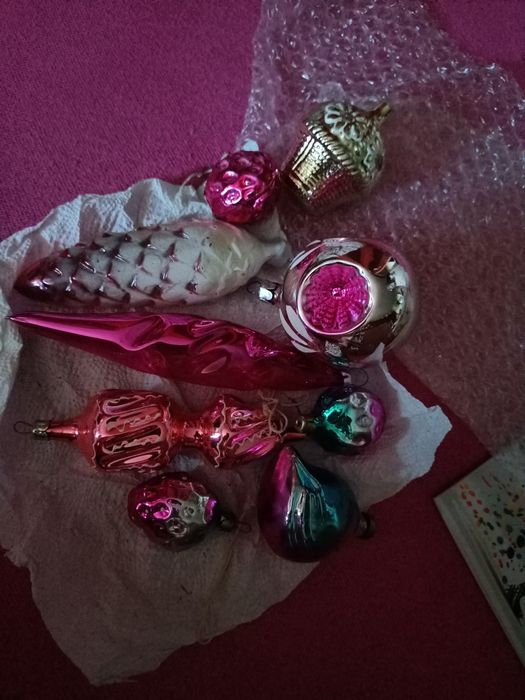 Игрушки ёлочные стекло СССР по 1500 тыс ТГ шт в отл сост