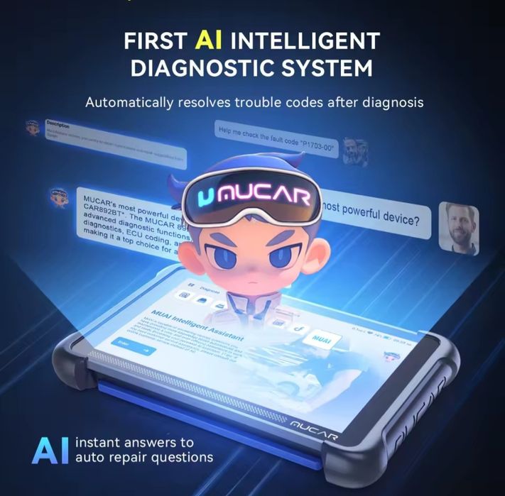 MUCAR 892BT tester diagnoza auto profi, OBFCM, română