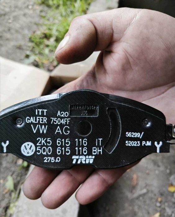 Plăcută de frâne TRW- Volkswagen,Audi, Seat, Skoda