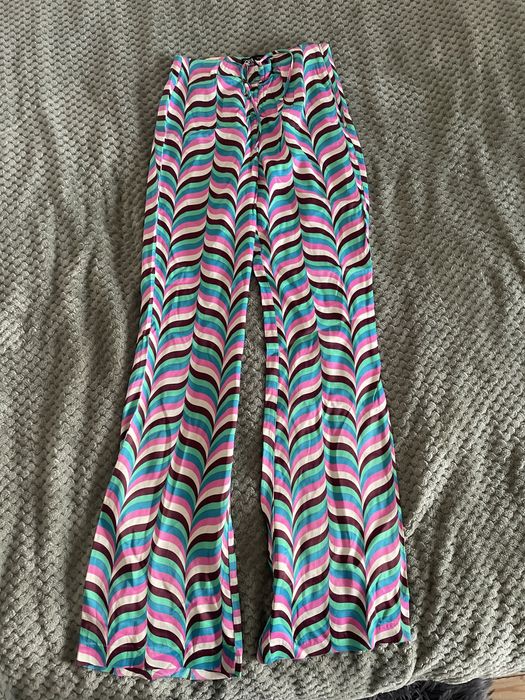 Pantaloni evazati cu talie inalta Zara XS